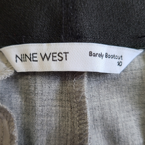 Nine West Woman's Magic Waist Barely Bootcut Pants, Size: 10 Color: Grey - Picture 6 of 11